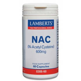 Lamberts Nac (N-Acetil cisteína) 600mg 60 cápsulas | Farmacia Tuset