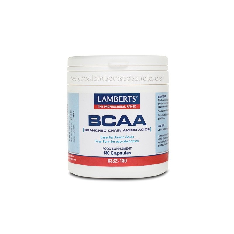 Lamberts BCAA 180 cápsulas| Farmacia Tuset