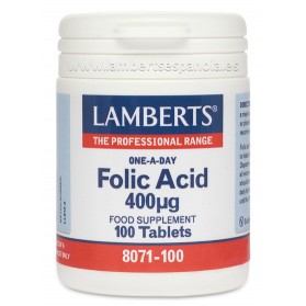 Lamberts Acido Folico 400mcg 100 tabletas | Farmacia Tuset