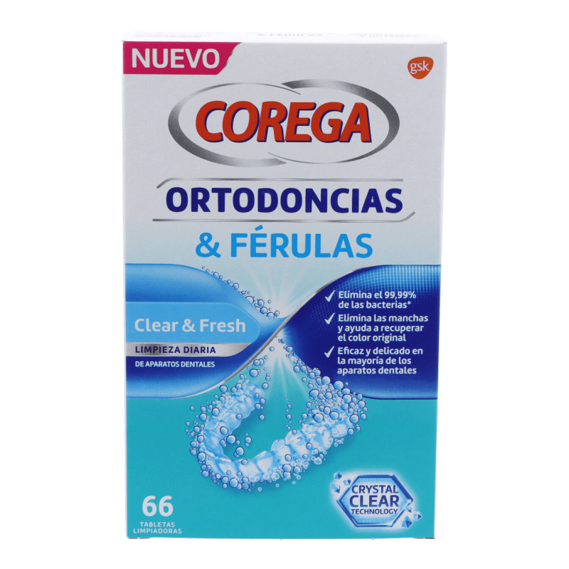 Corega Ortodoncias&férulas 66 comprimidos | Farmacia Tuset