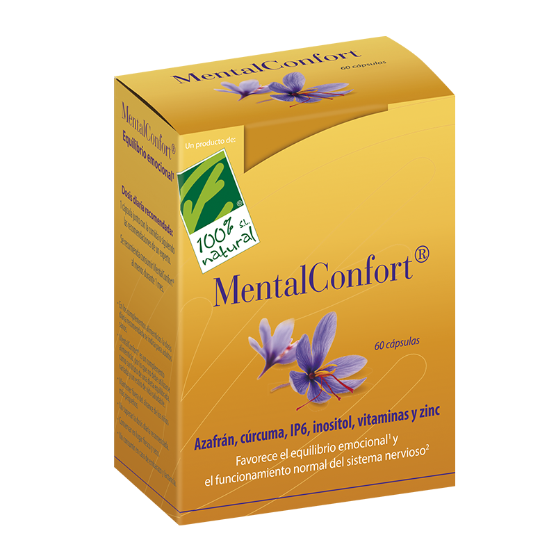 Mentalconfor-t Cien por Cien Natural- 60 cápsulas | Farmacia Tuset