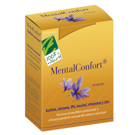 Mentalconfor-t Cien por Cien Natural- 60 cápsulas | Farmacia Tuset