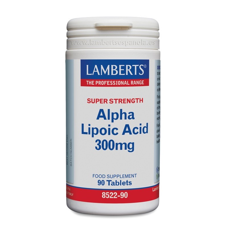 Lamberts Ácido Alfa-Lipoico 300mg 90 tabletas | Farmacia Tuset.