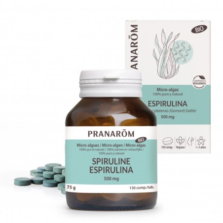 Pranarom Espiruline Bio 150 comprimidos| Farmacia Tuset