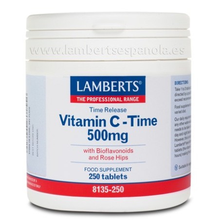 Lamberts Vitamina C 500MG 250Tabletas | Farmacia Tuset