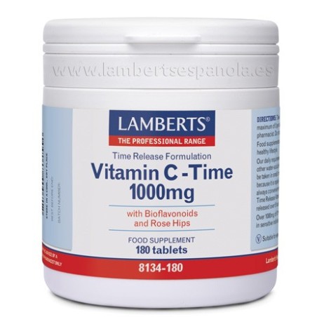 Lamberts Vitamin C-Time 1000mg 180 tabletas| Farmacia Tuset