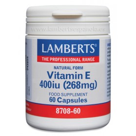 Lamberts Vitamina E natural 400UI 60 cápsulas| Farmacia Tuset