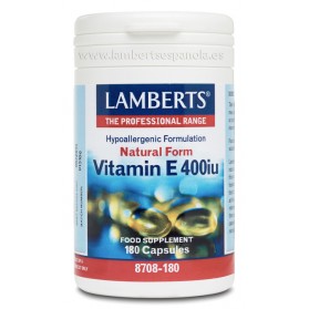 Lamberts Vitamina E Natural 400UI 180 cápsulas| Farmacia Tuset