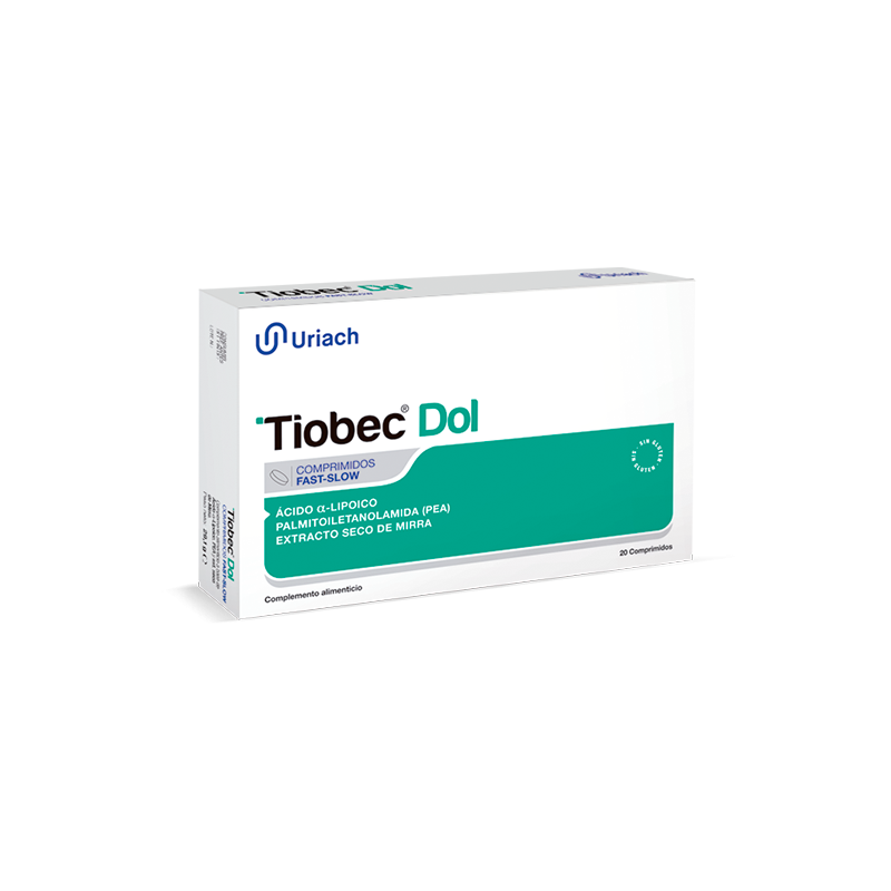 Tiobec Dol 20 comprimidos| Farmacia Tuset