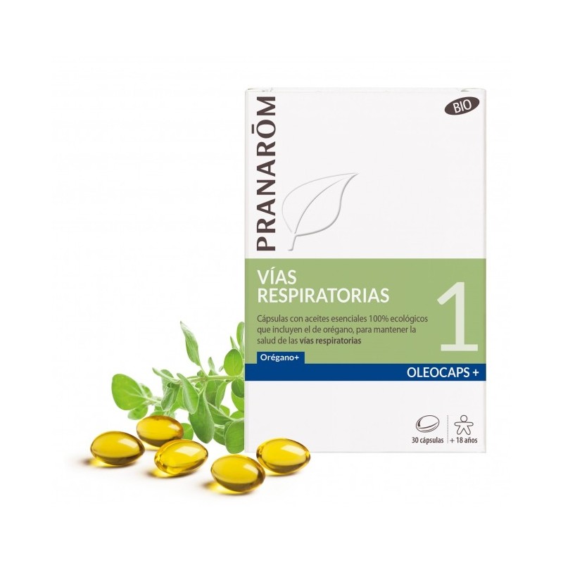 Pranarom Oleocaps 1 Vías Respiratorias BIO (30 cápsulas) | Farmacia Tuset