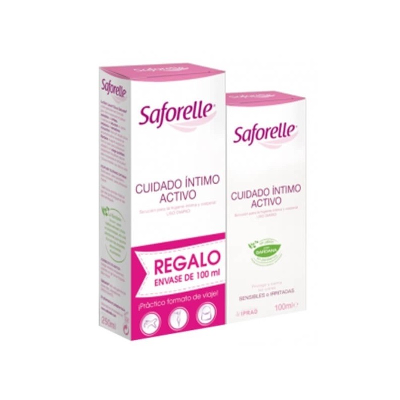 Saforelle Gel Cuidado Íntimo Activo Pack (250+100ml) | Farmacia Tuset