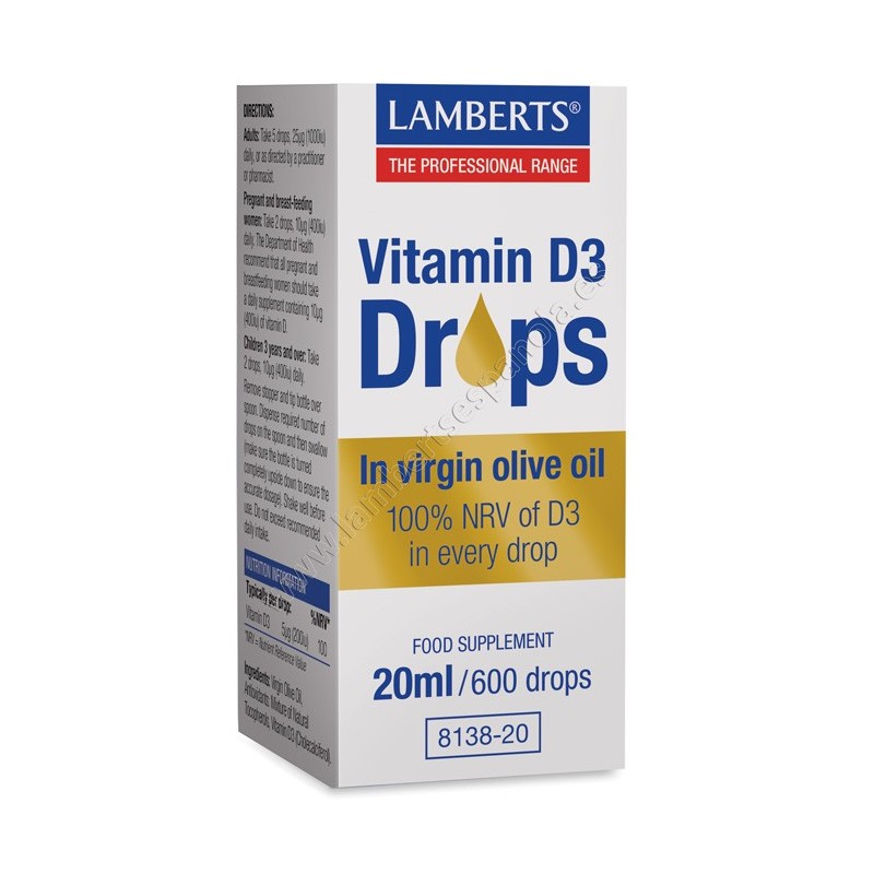 Lamberts Vitamina D3 gotas | Farmacia Tuset