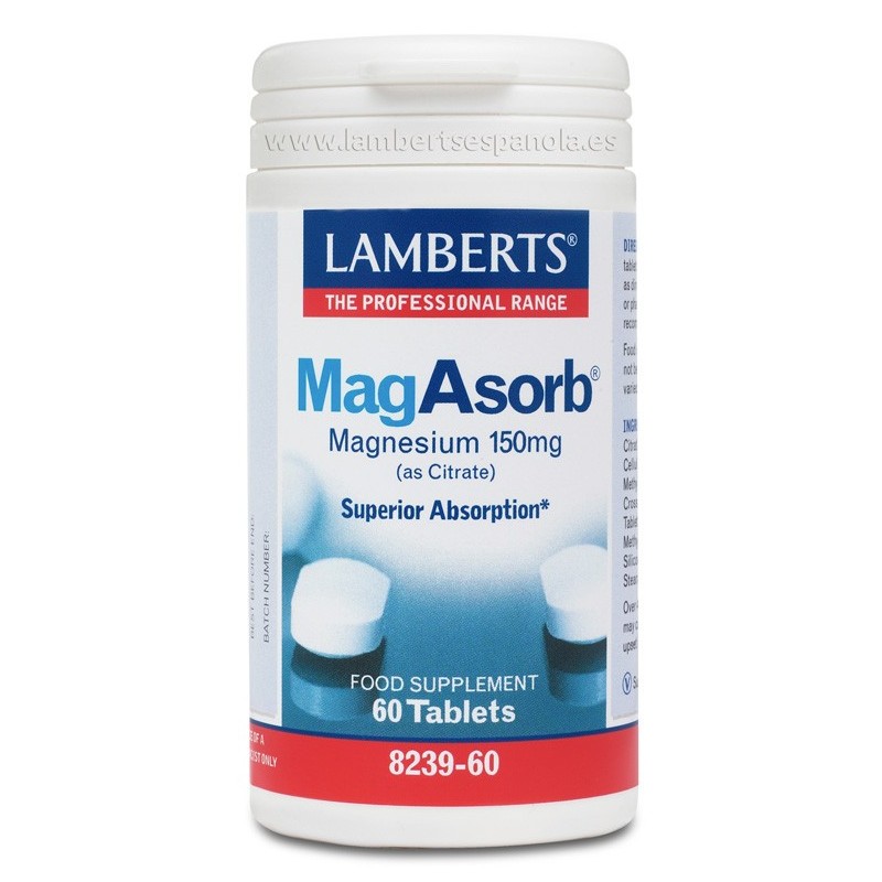 Lamberts Magasorb 150mg 60 tabletas| Farmacia Tuset