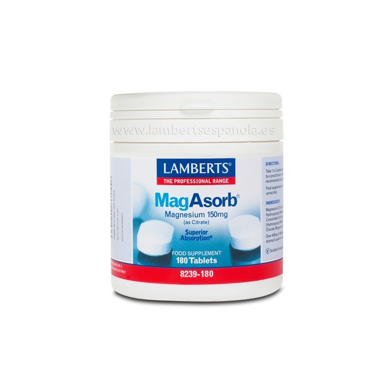Lamberts Magasorb 150mg 180 tabletas| Farmacia Tuset
