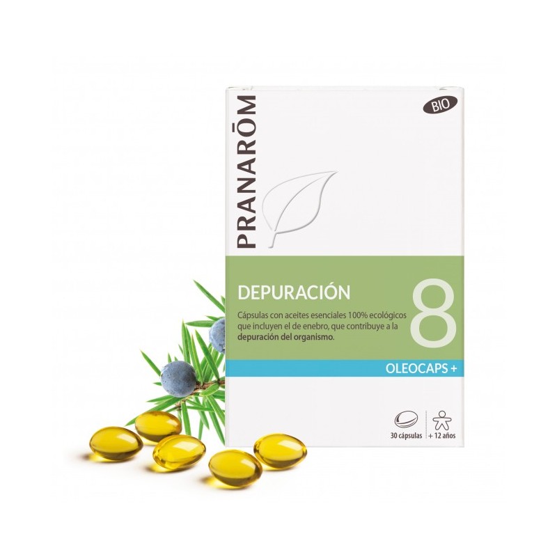 Pranarom Oleocaps 8 Depuración BIO (30 caps) | Farmacia Tuset