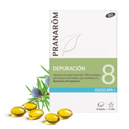 Pranarom Oleocaps 8 Depuración BIO (30 caps) | Farmacia Tuset