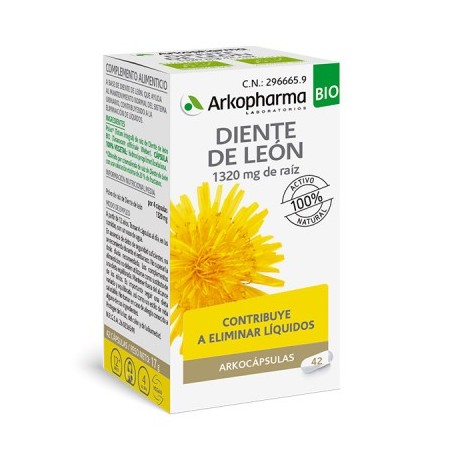 Arkopharma Arkocapsulas Diente de León BIO (42 caps) | Farmacia Tuset