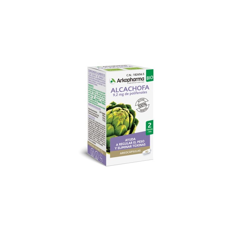 Arkopharma Arkocapsulas Alcachofa BIO (40 caps) | Farmacia Tuset