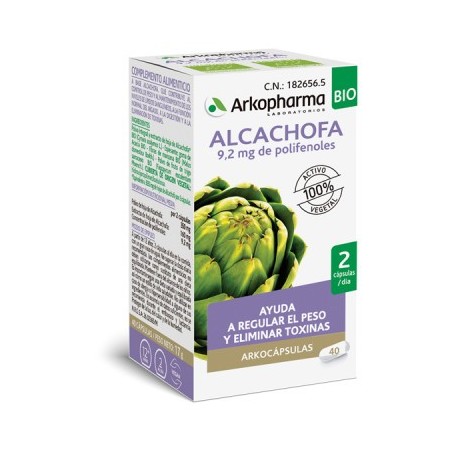 Arkopharma Arkocapsulas Alcachofa BIO (40 caps) | Farmacia Tuset