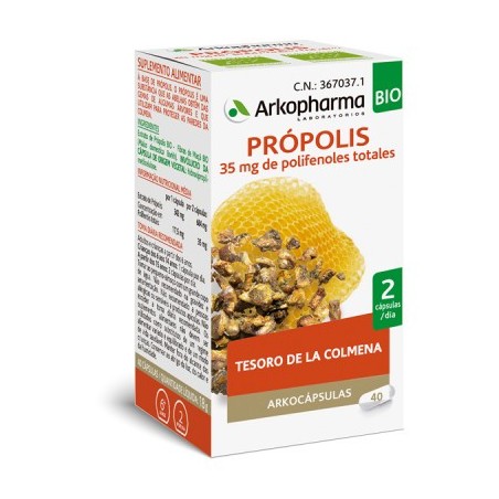 Arkopharma Arkocapsulas Própolis BIO (40 caps) | Farmacia Tuset