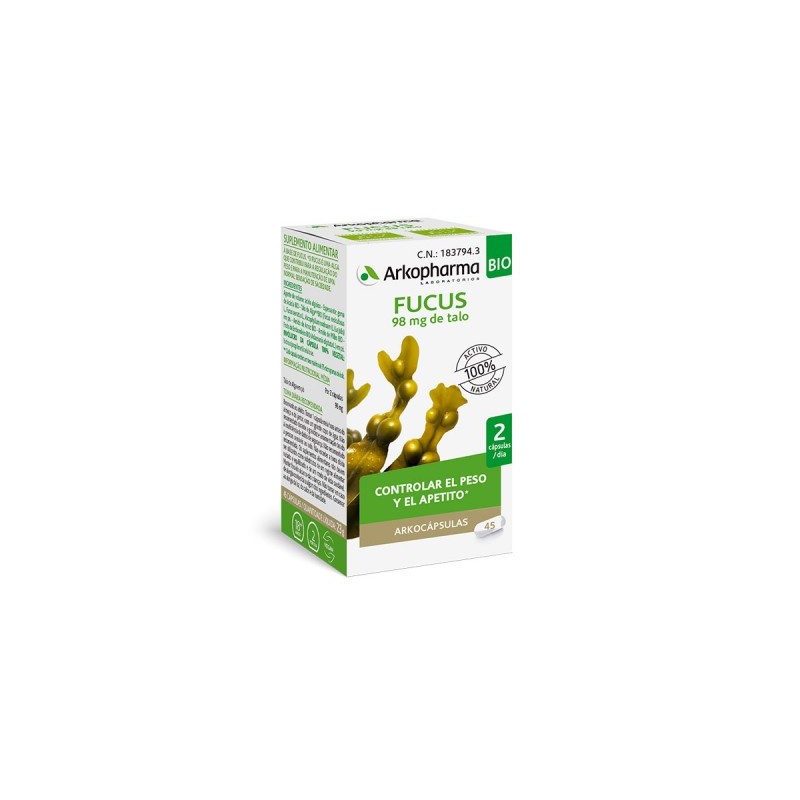 Arkopharma Arkocapsulas Fucus BIO (45 caps) | Farmacia Tuset