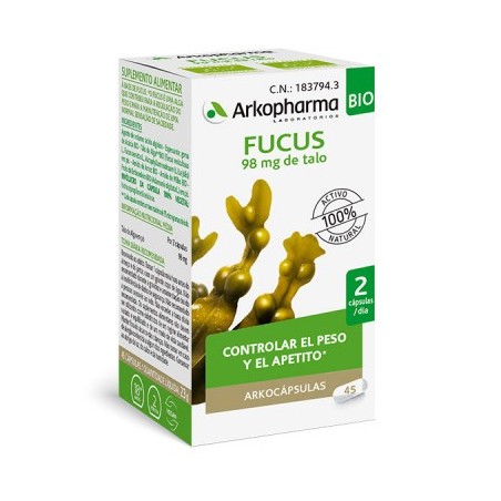 Arkopharma Arkocapsulas Fucus BIO (45 caps) | Farmacia Tuset