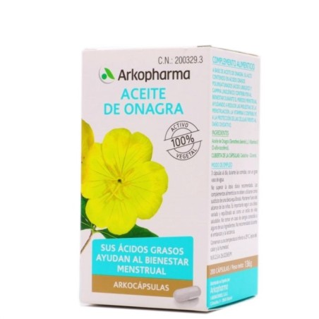 Arkopharma Arkocapsulas Aceite Onagra BIO (200 caps) | Farmacia Tuset