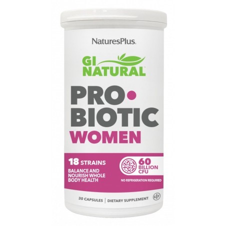 Natures Plus GI Natural Probiotic Women (30 caps) | Farmacia Tuset