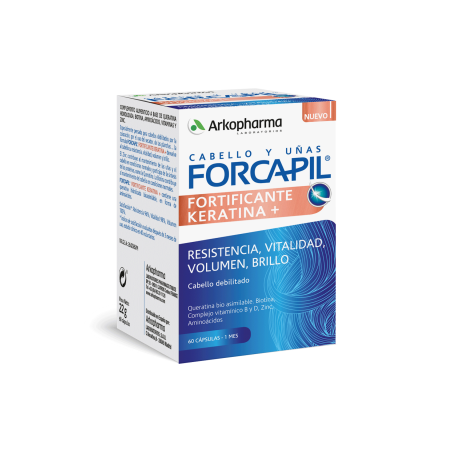 Forcapil Fortificante Keratina + 60 cápsulas | Farmacia Tuset