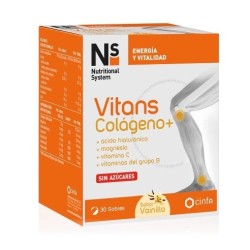 NS Vitans Colágeno+ Sabor Vainilla (30 sobres) | Farmacia Tuset