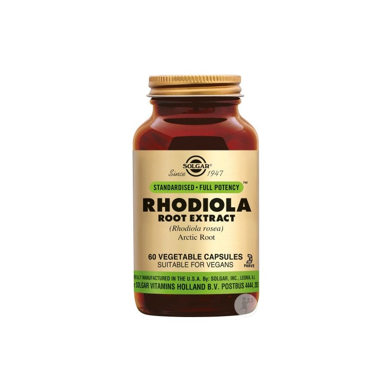 Solgar Rhodiola (60 cápsulas) | Farmacia Tuset