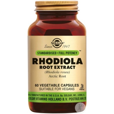 Solgar Rhodiola (60 cápsulas) | Farmacia Tuset