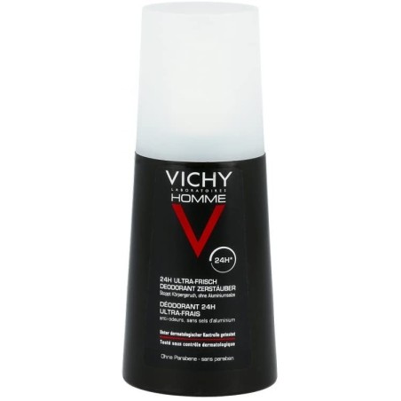 Vichy Homme Desodorante 24h Ultra Fresco Spray (100 ml) | Farmacia Tuset