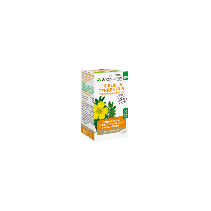 Arkopharma Tribulus Terrestris BIO (40 cápsulas) | Farmacia Tuset