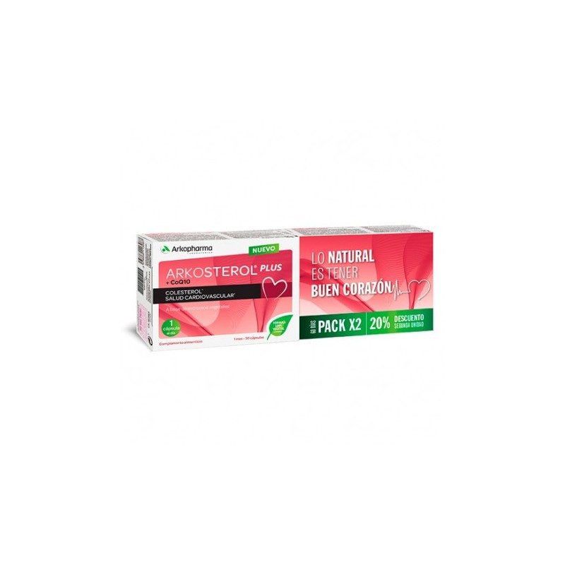 Arkosterol Plus Pack 2x 30 cápsulas(20%dto. 2º unidad| Farmacia Tuset.