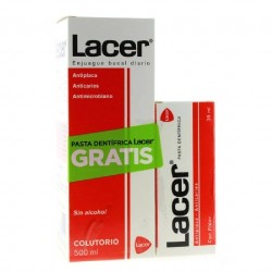 Lacer Colutorio 500ml + Regalo Pasta 50 ml | Farmacia Tuset