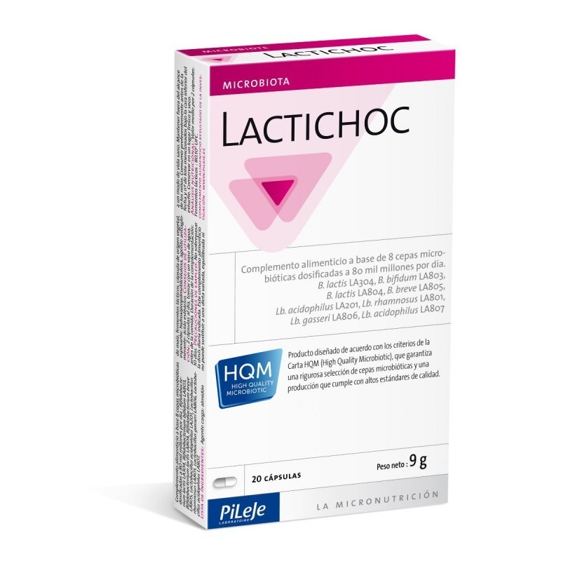 Pileje Lactichoc (20 cápsulas) | Farmacia Tuset