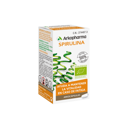 Arkopharma Arkocapsulas Spirulina BIO (45 cápsulas) | Farmacia Tuset