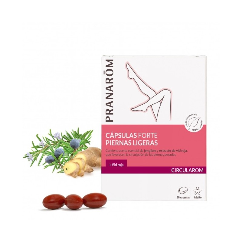 Pranarom Circularom Cápsulas Forte Piernas Ligeras (30 caps) | Farmacia Tuset