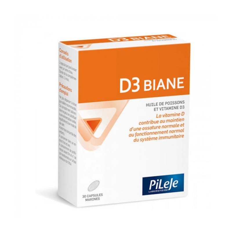 Pileje D3 Biane 1000UI (30 cápsulas) | Farmacia Tuset