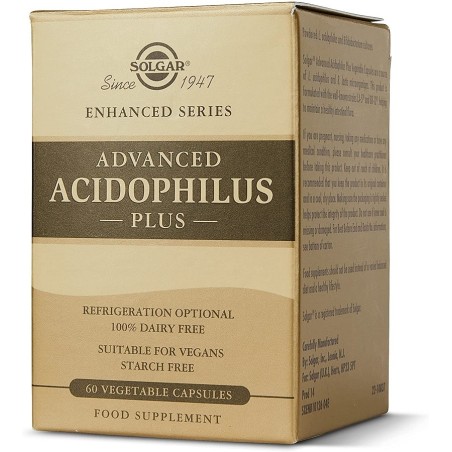 Solgar Acidophilus Plus Advanced (No lácteo)(60 caps) | Farmacia Tuset