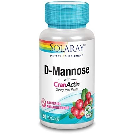 Solaray D-Mannose + CranActin (60 caps) | Farmacia Tuset