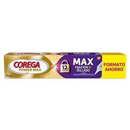 Corega Power Max Fijación + sellado (70 gramos) | Farmacia Tuset