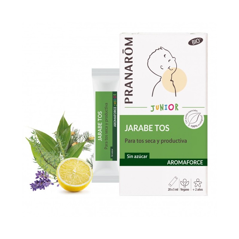 Aromaforce Junior Jarabe tos  20 sobres de 5ml | Farmacia Tuset