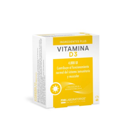 FDB Vitamina D3 4000 u 60 perlas | Farmacia Tuset