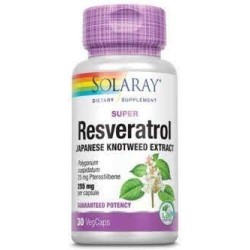 Solaray Super Resveratrol 30 cápsulas | Farmacia Tuset