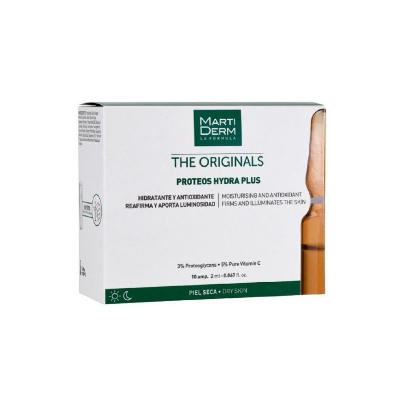 Martiderm Proteos Hydra Plus Piel Seca (10 ampollas) | Farmacia Tuset