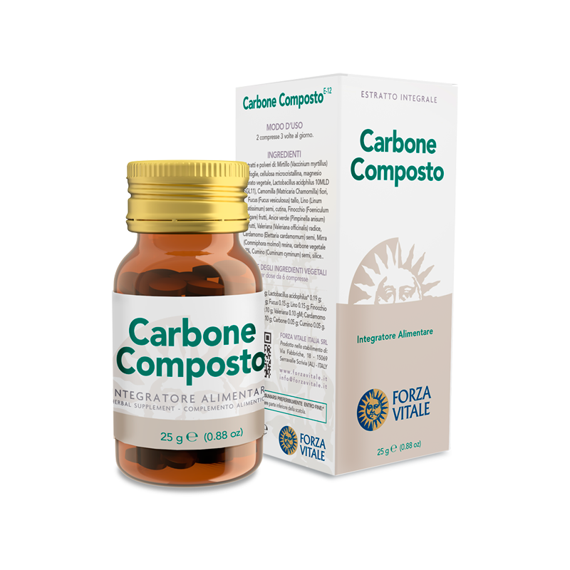 Forza vitale Carbono Composto 60 comprimidos | Farmacia Tuset