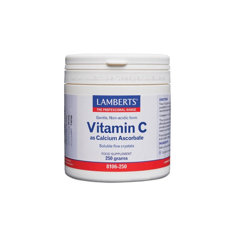 Lamberts Vitamina C Ascorbato de Calcio (250 gr) | Farmacia Tuset