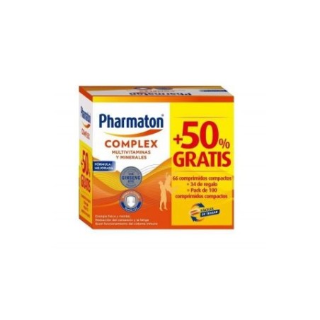 Pharmaton Complex 100 comp. compactos + 30 DE REGALO | Farmacia Tuset